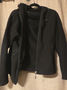 Women's Black Jacket with Fleece Lining